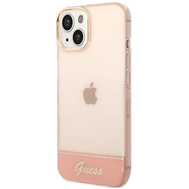 Чохол Guess Translucent для iPhone 14 Plus Pink (GUHCP14MHGCOP)