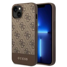 Чохол Guess 4G Stripe Collection для iPhone 14 Plus Brown (GUHCP14MG4GLBR)