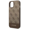 Чохол Guess 4G Stripe Collection для iPhone 14 Plus Brown (GUHCP14MG4GLBR)