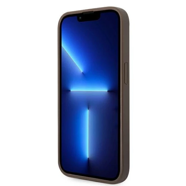 Чехол Guess 4G Stripe Collection для iPhone 14 Pro Brown (GUHCP14LG4GLBR)