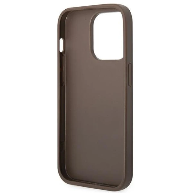 Чехол Guess 4G Stripe Collection для iPhone 14 Pro Brown (GUHCP14LG4GLBR)