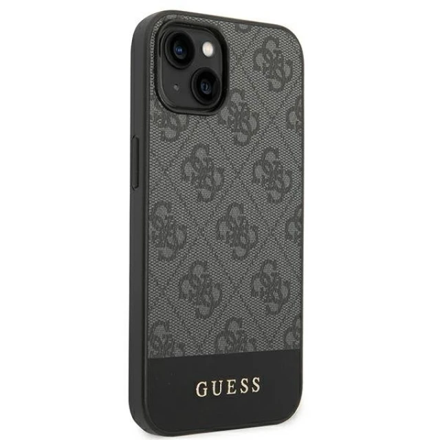 Чохол Guess 4G Stripe Collection для iPhone 14 Plus Gray (GUHCP14MG4GLGR)