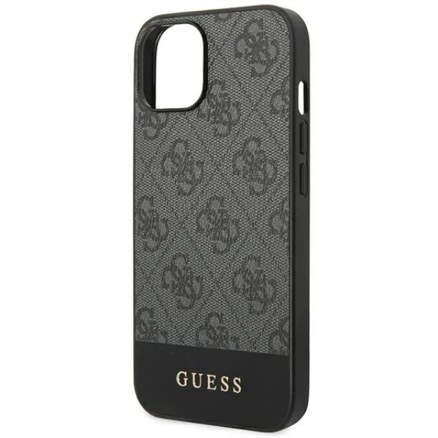 Чохол Guess 4G Stripe Collection для iPhone 14 Plus Gray (GUHCP14MG4GLGR)