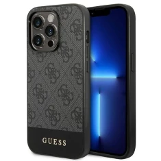Чохол Guess 4G Stripe Collection для iPhone 14 Pro Gray (GUHCP14LG4GLGR)