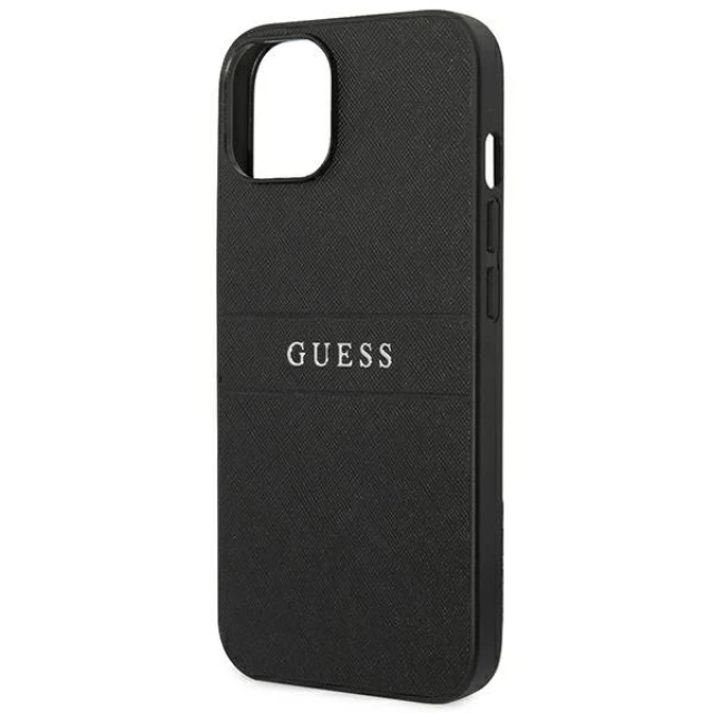 Чохол Guess Saffiano Strap для iPhone 14 Plus Black (GUHCP14MPSASBBK)