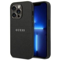 Чехол Guess Saffiano Strap для iPhone 14 Pro Black (GUHCP14LPSASBBK)