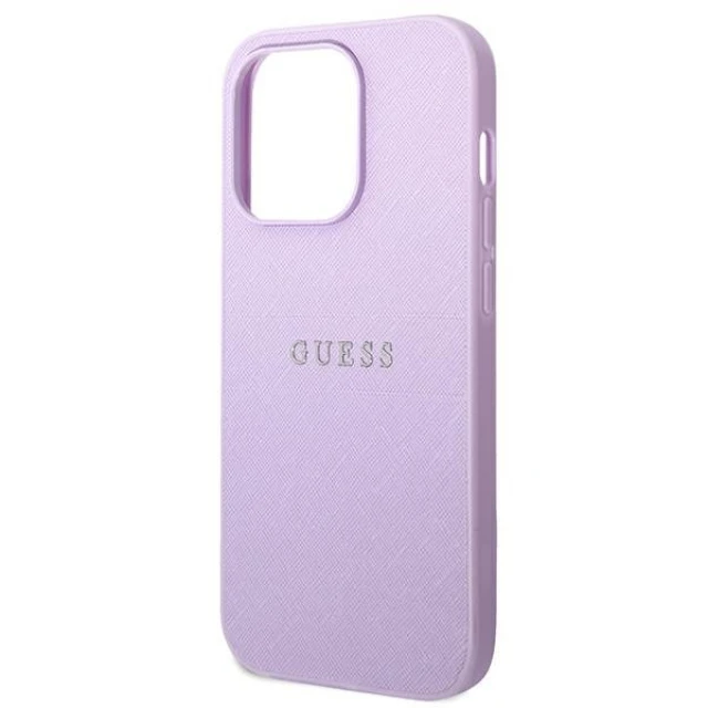 Чохол Guess Saffiano Strap для iPhone 14 Pro Purple (GUHCP14LPSASBPU)