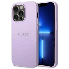 Чехол Guess Saffiano Strap для iPhone 14 Pro Max Purple (GUHCP14XPSASBPU)