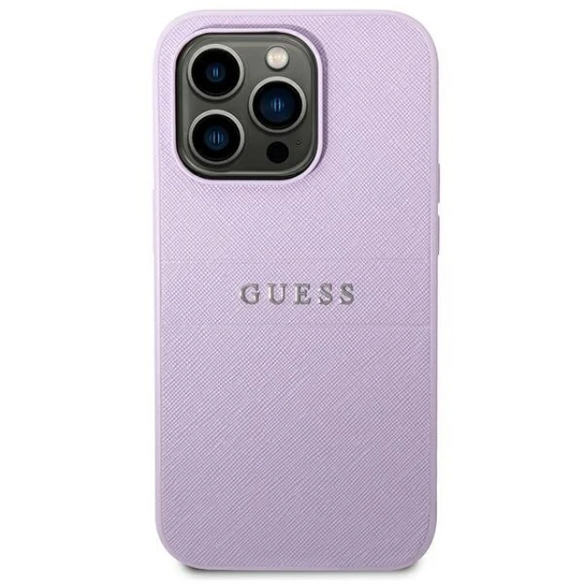 Чохол Guess Saffiano Strap для iPhone 14 Pro Max Purple (GUHCP14XPSASBPU)
