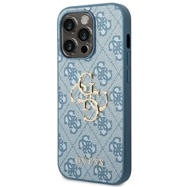 Чохол Guess 4G Big Metal Logo для iPhone 14 Pro Blue (GUHCP14L4GMGBL)