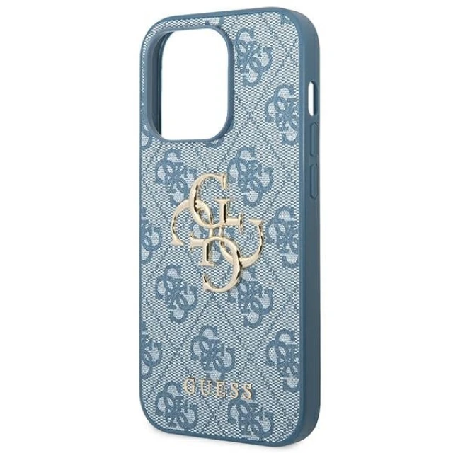 Чохол Guess 4G Big Metal Logo для iPhone 14 Pro Blue (GUHCP14L4GMGBL)