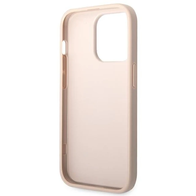 Чохол Guess 4G Big Metal Logo для iPhone 14 Pro Pink (GUHCP14L4GMGPI)
