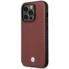 Чохол BMW для iPhone 14 Pro Max Leather Diamond Pattern Burgundy with MagSafe (BMHMP14X22RFGR)
