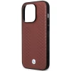 Чохол BMW для iPhone 14 Pro Max Leather Diamond Pattern Burgundy with MagSafe (BMHMP14X22RFGR)