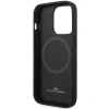 Чохол BMW для iPhone 14 Pro Max Leather Diamond Pattern Burgundy with MagSafe (BMHMP14X22RFGR)