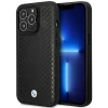 Чохол BMW для iPhone 14 Pro Max Leather Diamond Pattern Black with MagSafe (BMHMP14X22RFGK)