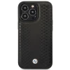 Чохол BMW для iPhone 14 Pro Max Leather Diamond Pattern Black with MagSafe (BMHMP14X22RFGK)