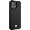 Чохол BMW для iPhone 14 Pro Max Leather Diamond Pattern Black with MagSafe (BMHMP14X22RFGK)