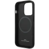 Чохол BMW для iPhone 14 Pro Max Leather Diamond Pattern Black with MagSafe (BMHMP14X22RFGK)
