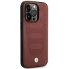 Чохол BMW для iPhone 14 Pro Max Leather Seats Pattern Burgundy with MagSafe (BMHMP14X22RPSR)
