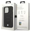 Чохол BMW для iPhone 14 Pro Max Leather Seats Pattern Black with MagSafe (BMHMP14X22RPSK)