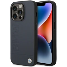 Чохол BMW для iPhone 14 Pro Max Signature Logo Imprint Navy with MagSafe (BMHMP14XSLLNA)