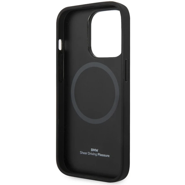 Чохол BMW для iPhone 14 Pro Max Signature Logo Imprint Navy with MagSafe (BMHMP14XSLLNA)
