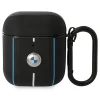 Чохол BMW для AirPods 1 | 2 Leather Color Lines Black (BMA222RVSK)