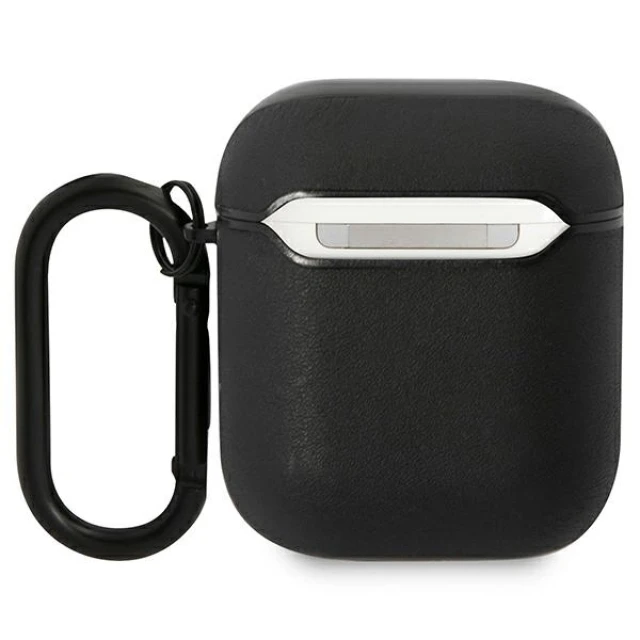 Чохол BMW для AirPods 1 | 2 Leather Color Lines Black (BMA222RVSK)