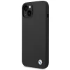Чохол BMW для iPhone 14 | 13 Silicone Metal Logo Black (BMHCP14SSILBK)
