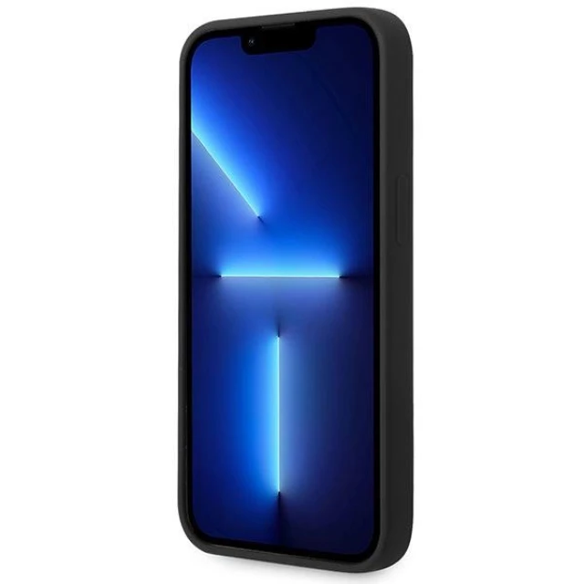 Чохол BMW для iPhone 14 | 13 Silicone Metal Logo Black (BMHCP14SSILBK)