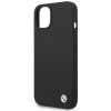 Чохол BMW для iPhone 14 | 13 Silicone Metal Logo Black (BMHCP14SSILBK)