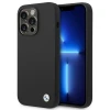 Чохол BMW для iPhone 14 Pro Silicone Metal Logo Black (BMHCP14LSILBK)