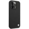 Чохол BMW для iPhone 14 Pro Silicone Metal Logo Black (BMHCP14LSILBK)