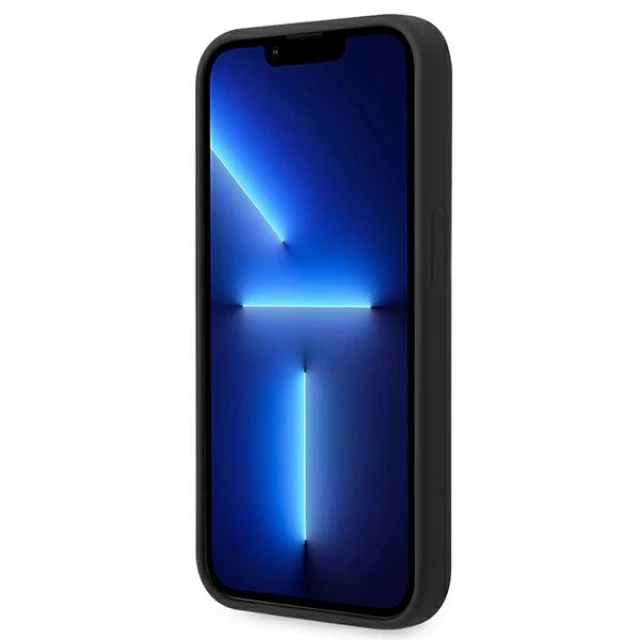 Чохол BMW для iPhone 14 Pro Silicone Metal Logo Black (BMHCP14LSILBK)
