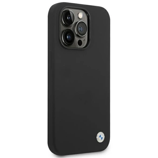 Чохол BMW Silicone Metal Logo для iPhone 14 Pro Max Black (BMW000504-0)