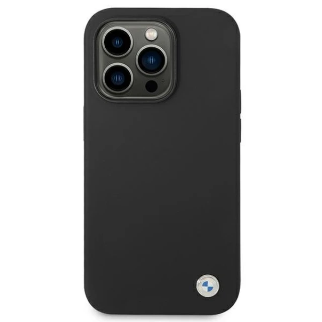 Чохол BMW Silicone Metal Logo для iPhone 14 Pro Max Black (BMW000504-0)