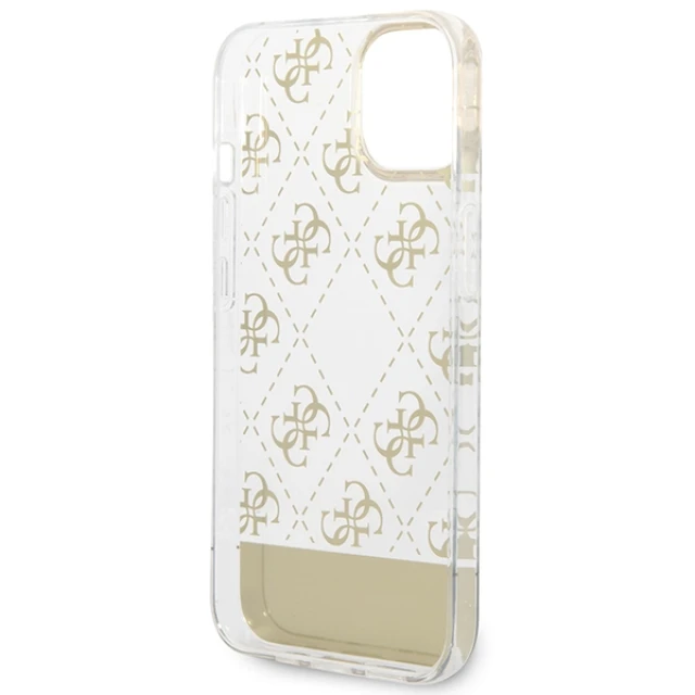 Чохол Guess 4G Pattern Script для iPhone 14 Plus Gold (GUHCP14MHG4MHG)