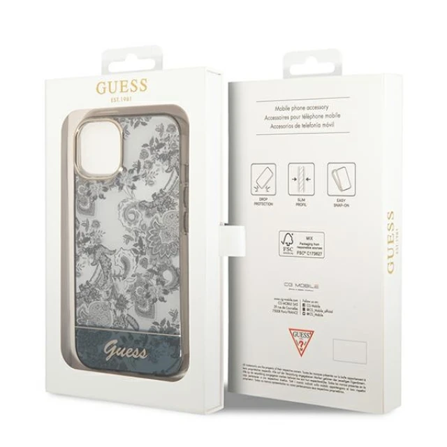 Чохол Guess Porcelain Collection для iPhone 14 Plus Grey (GUHCP14MHGPLHG)