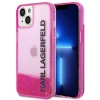 Чохол Karl Lagerfeld Liquid Glitter Elong для iPhone 14 Plus Pink (KLHCP14MLCKVF)