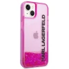 Чохол Karl Lagerfeld Liquid Glitter Elong для iPhone 14 Plus Pink (KLHCP14MLCKVF)