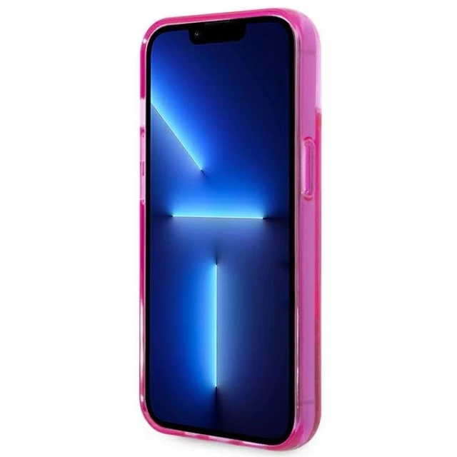 Чохол Karl Lagerfeld Liquid Glitter Elong для iPhone 14 Plus Pink (KLHCP14MLCKVF)