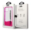 Чохол Karl Lagerfeld Liquid Glitter Elong для iPhone 14 Plus Pink (KLHCP14MLCKVF)