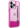 Чехол Karl Lagerfeld Liquid Glitter Elong для iPhone 14 Pro Pink (KLHCP14LLCKVF)