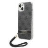 Чохол Guess 4G Print Strap для iPhone 14 Plus Black (GUOHCP14MH4STK)