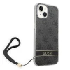 Чохол Guess 4G Print Strap для iPhone 14 Plus Black (GUOHCP14MH4STK)