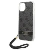 Чохол Guess 4G Print Strap для iPhone 14 Plus Black (GUOHCP14MH4STK)