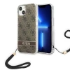 Чохол Guess 4G Print Strap для iPhone 14 Plus Brown (GUOHCP14MH4STW)