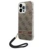 Чехол Guess 4G Print Strap для iPhone 14 Pro Brown (GUOHCP14LH4STW)