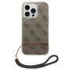 Чехол Guess 4G Print Strap для iPhone 14 Pro Brown (GUOHCP14LH4STW)